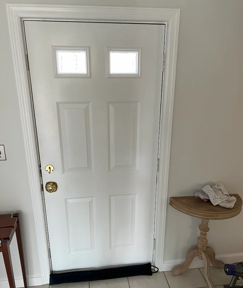 Steel doors dent when hit